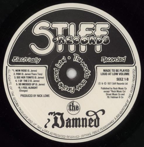The Damned Damned Damned Damned - Hot Rods sleeve + Front Sticker